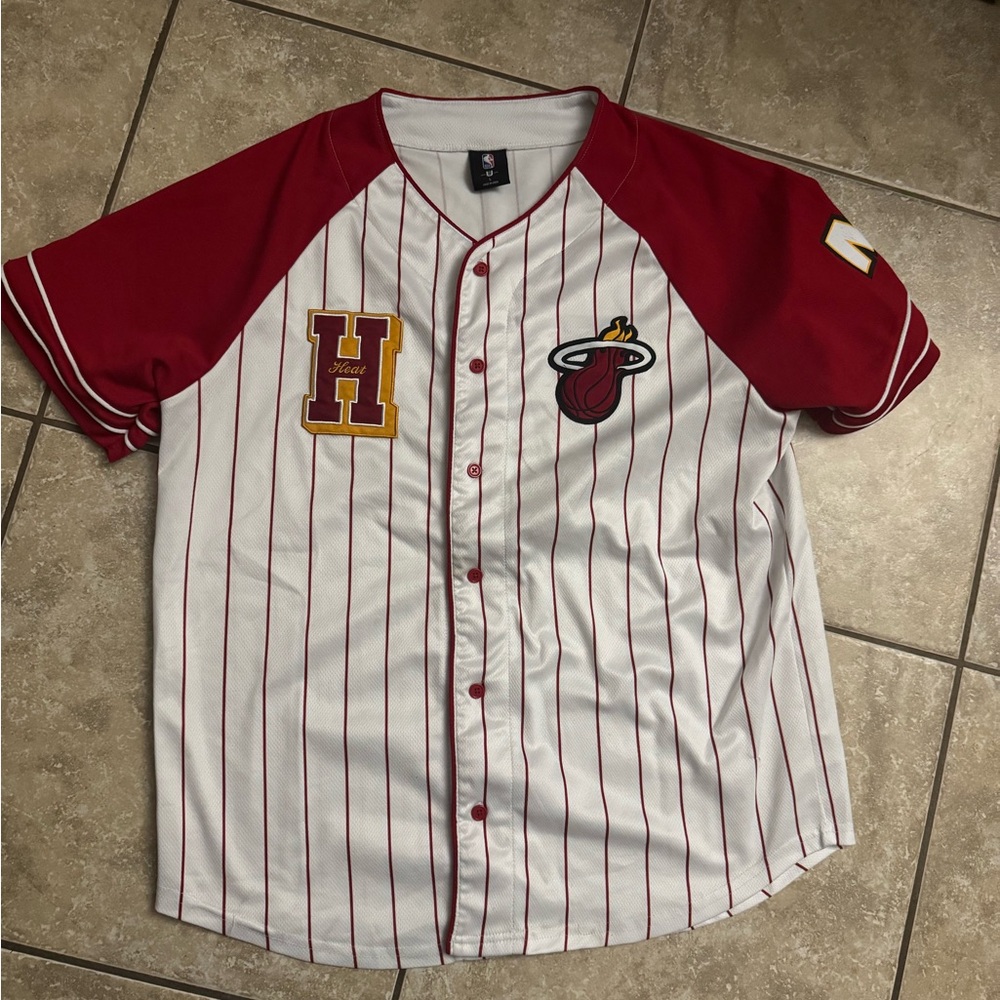 NBA Miami heat baseball jersey